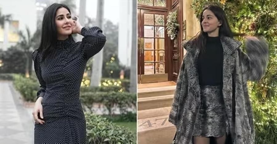 Katrina Kaif, Ananya Panday showcase stylish black winter outfits