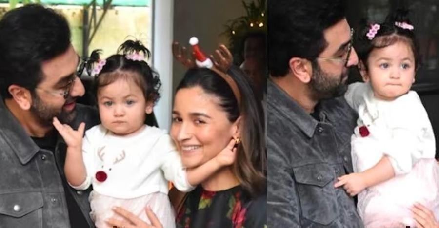 Raha Kapoor shines in first appearance at Kapoor Christmas bash.