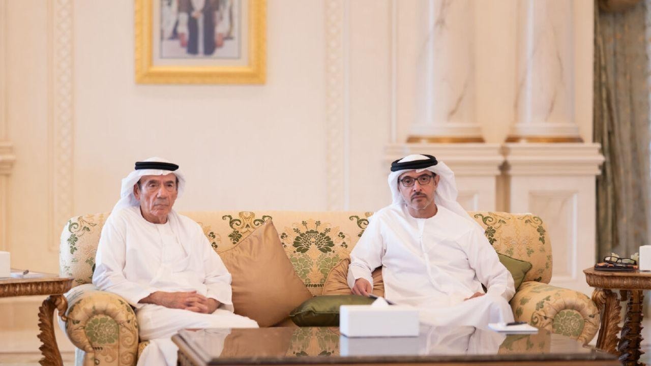 Hazza bin Zayed meets UAE University delegation in Abu Dhabi