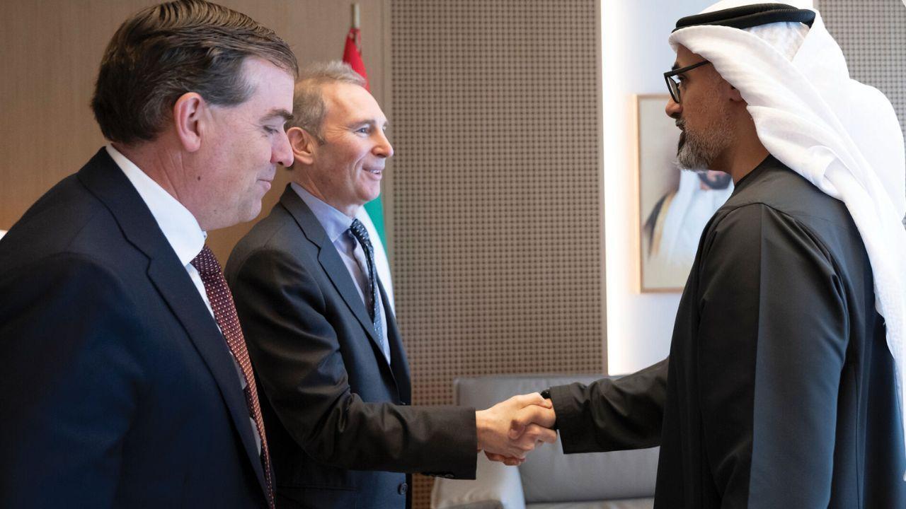 Khaled bin Mohamed bin Zayed Meets Amazon President & CEO