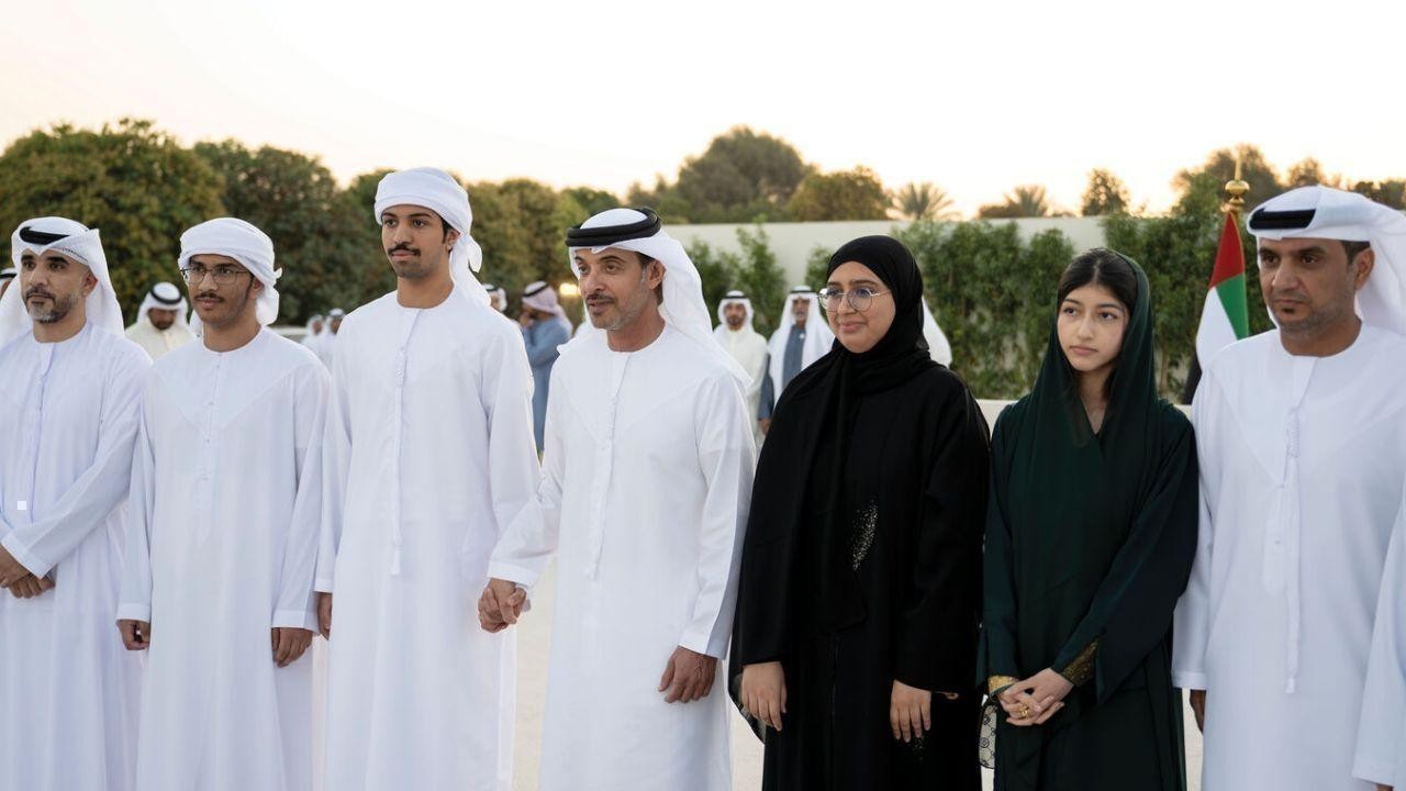 Hazza bin Zayed welcomes well-wishers for the holy month of Ramadan