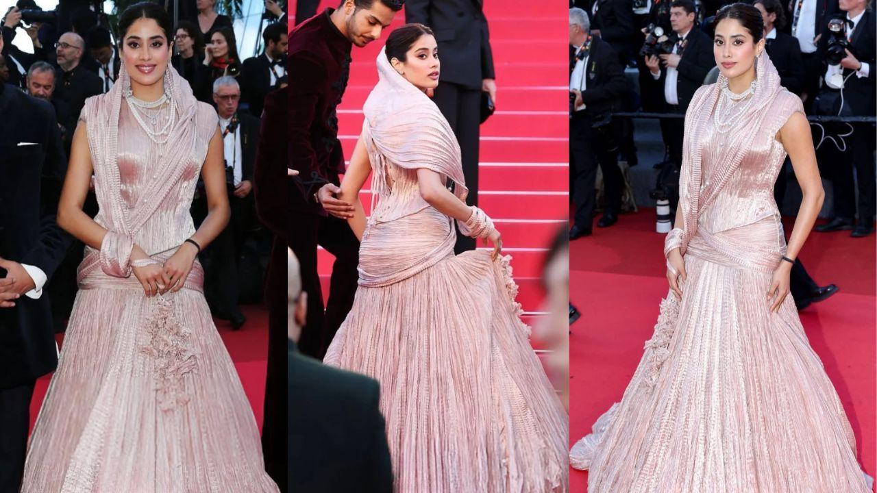 Janhvi Kapoor Honors Sridevi at Cannes 2025 with Elegant Look