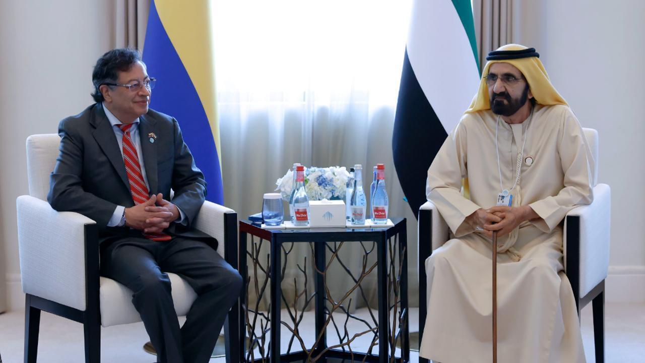 Mohammed bin Rashid meets Colombian President at World Governments Summit 2025 in Dubai