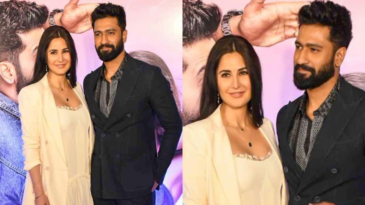 Katrina Kaif Slays Formal Look with Lace Maxi Dress & Blazer