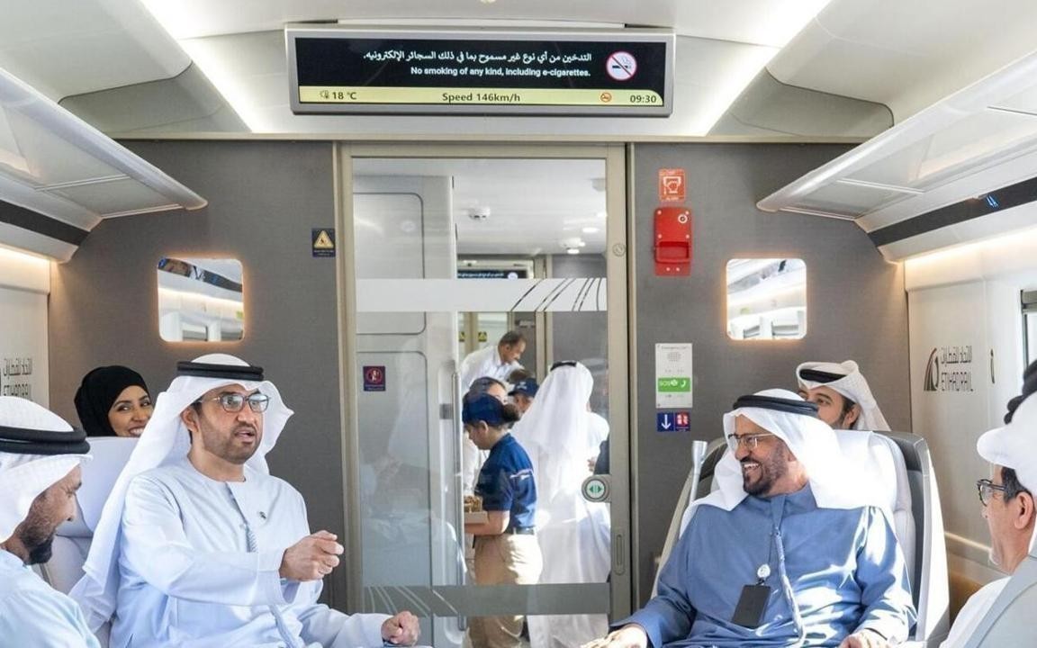 UAE Inaugural Passenger Rail Trip from Abu Dhabi to Al Dhannah