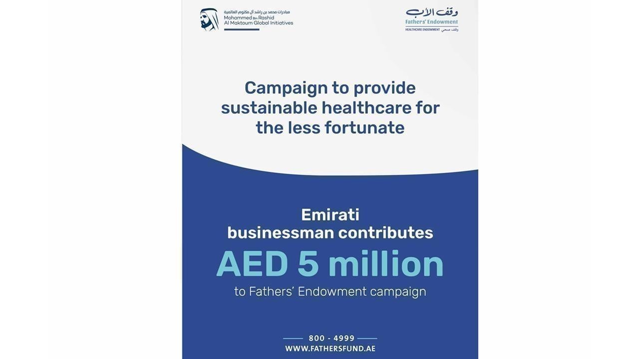 Emirati Businessman Donates AED 5M to Fathers’ Endowment