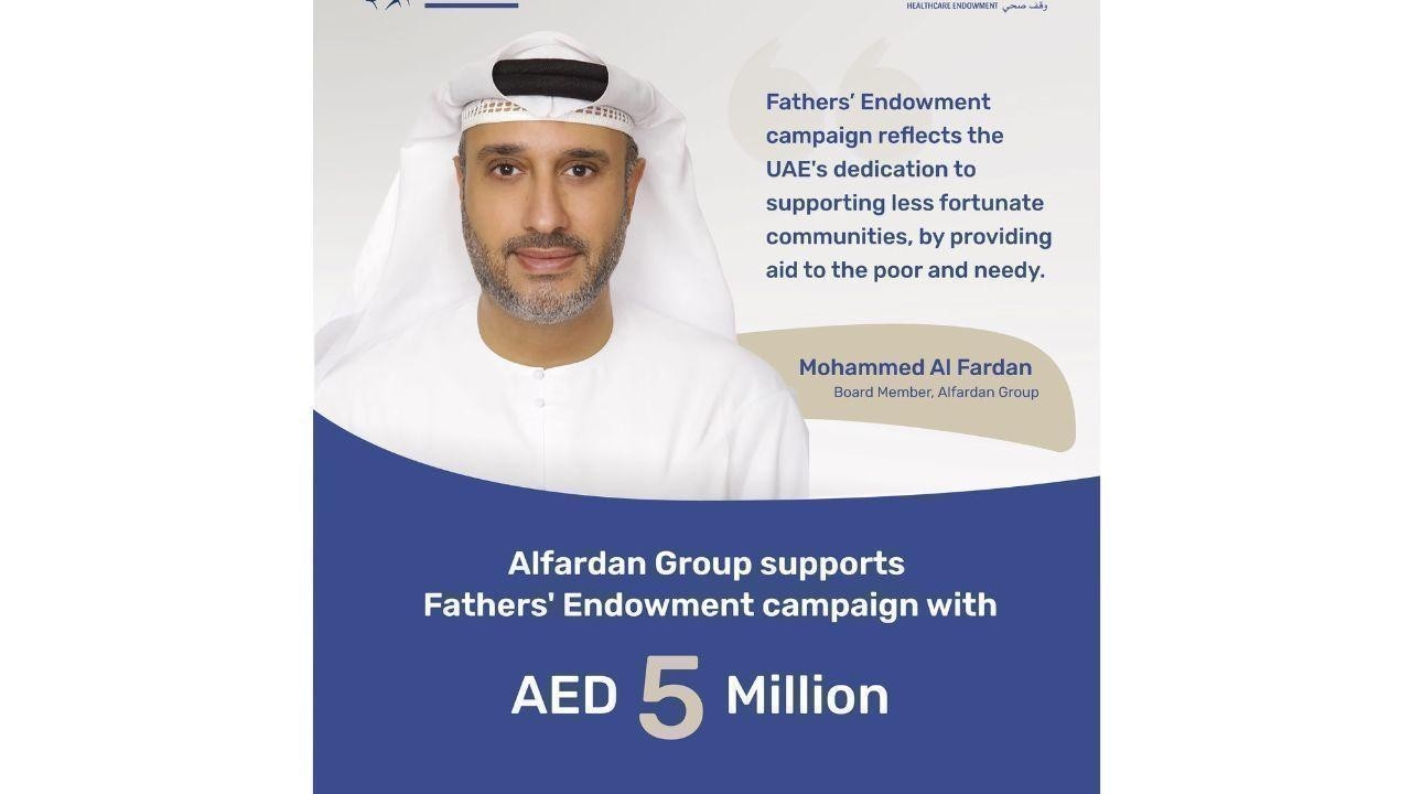 Alfardan Group donates AED 5M to Fathers’ Endowment campaign
