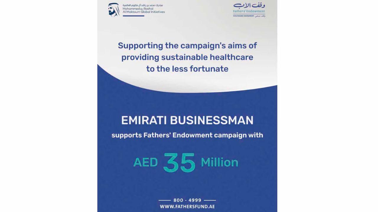 Emirati Donates AED 35M to Fathers' Endowment Campaign
