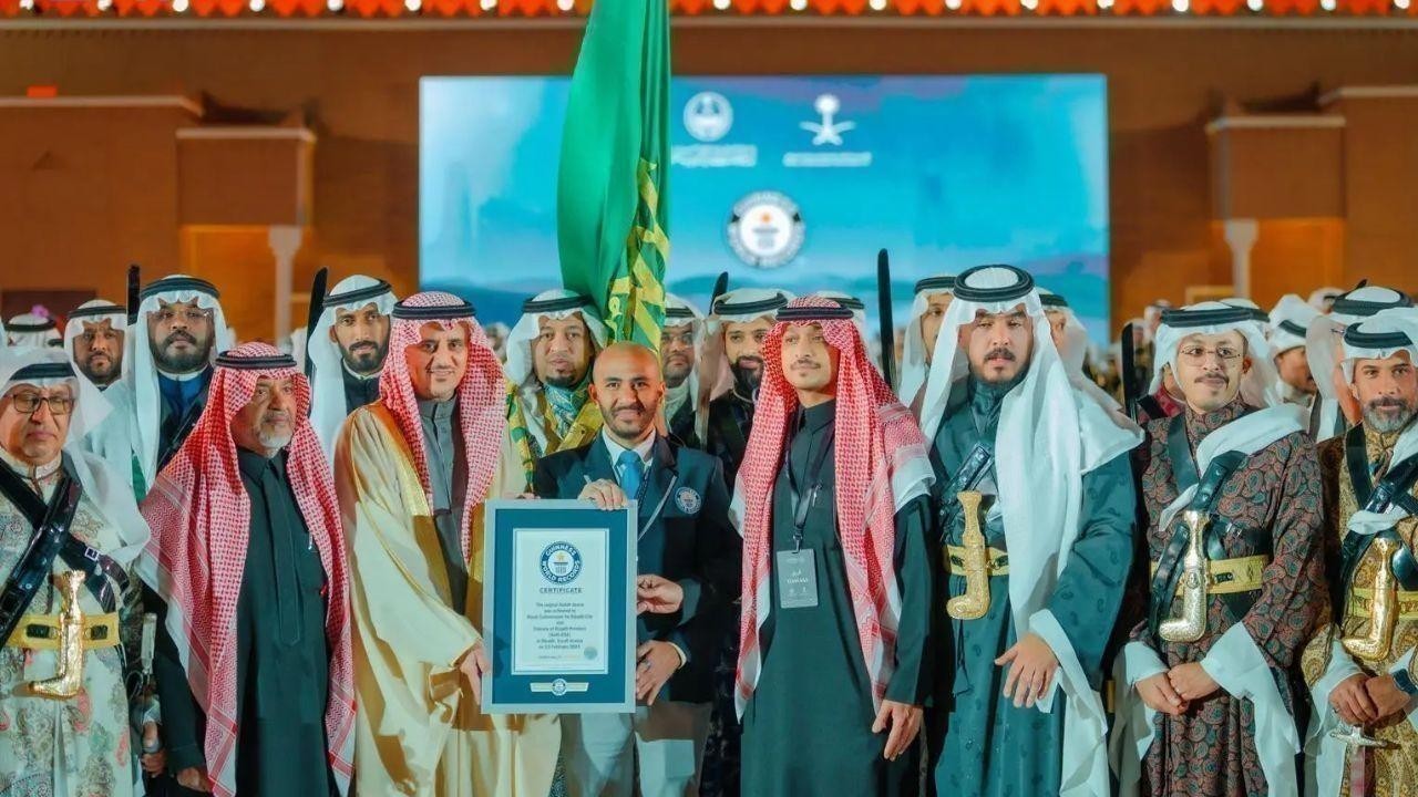 Guinness Records Largest Saudi Ardah Performance on Founding Day in Riyadh