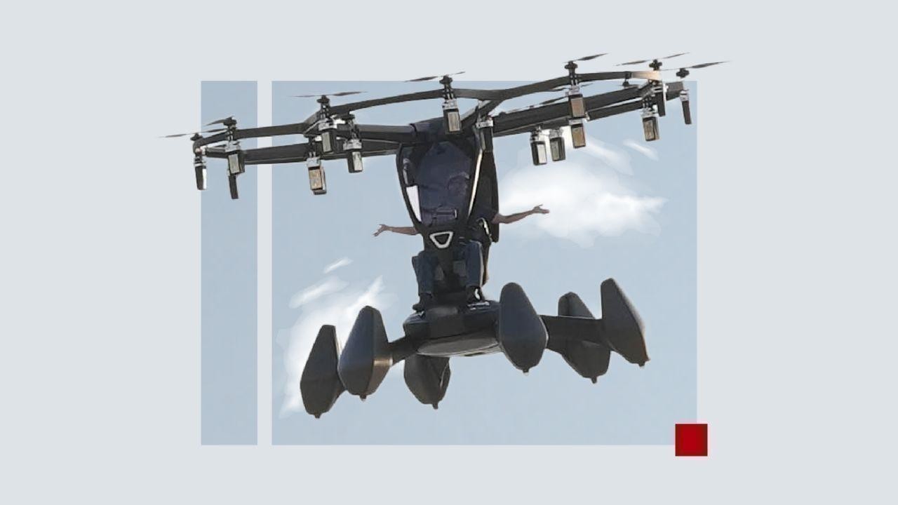 Live aerial show of HEXA electric aircraft takes place in Abu Dhabi