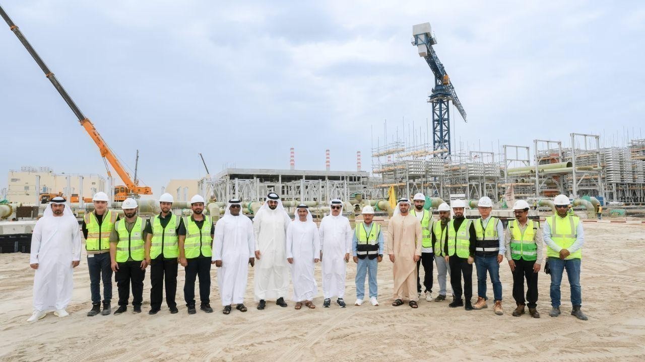 Saeed Al Tayer reviews progress on phase one of SWRO desalination plant