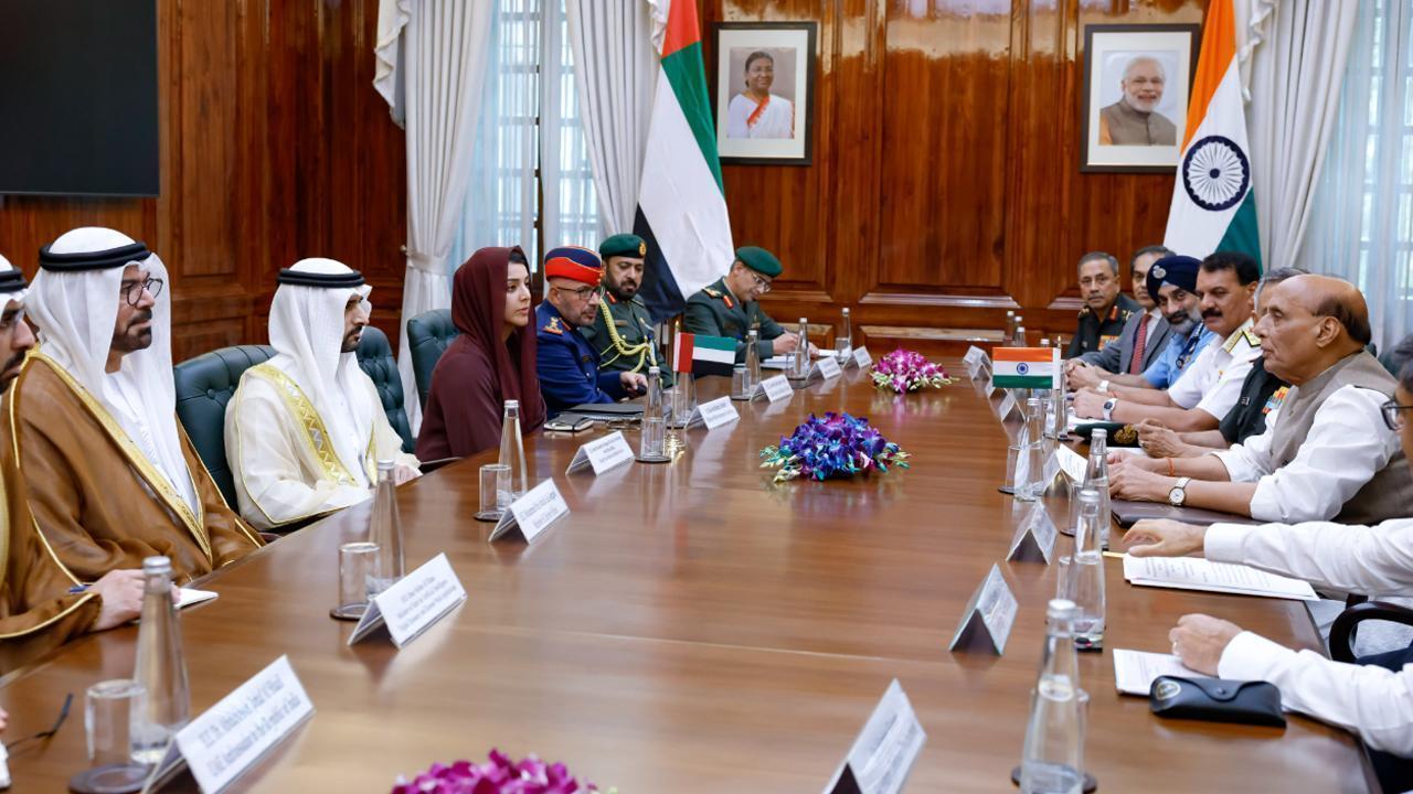 Sheikh Hamdan Meets Rajnath Singh to Boost UAE-India Defence Ties