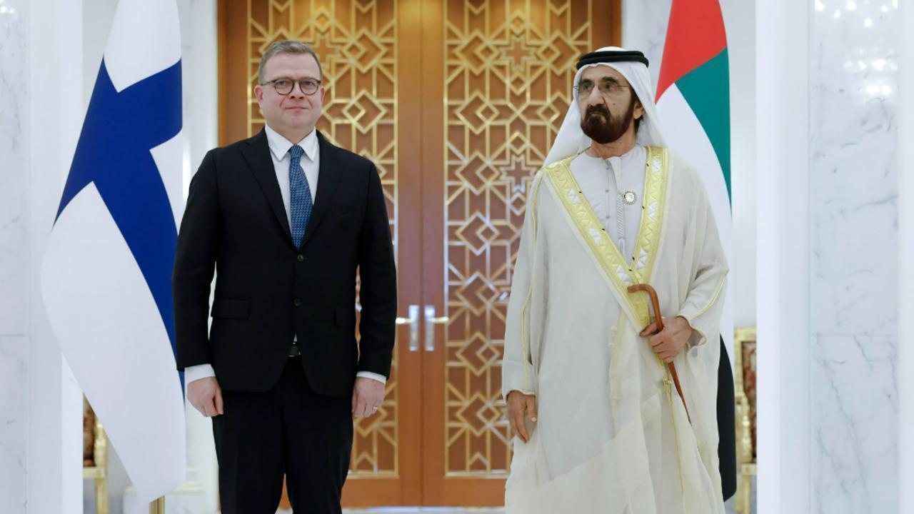 Sheikh Mohammed Meets Finland's PM to Strengthen UAE-Finland Ties