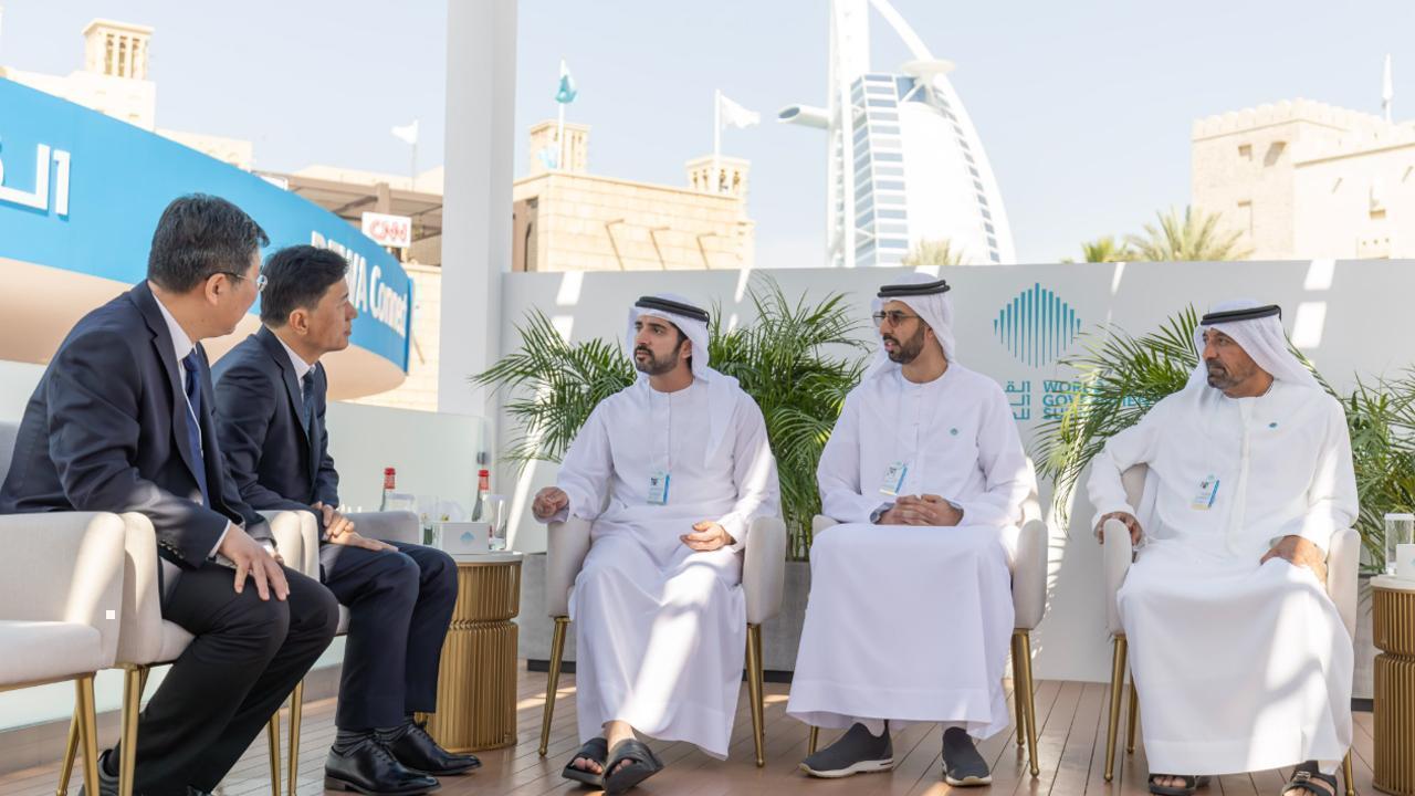 Sheikh Hamdan Meets Baidu CEO at World Governments Summit 2025