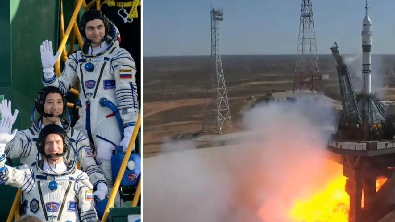 Soyuz Rocket Sends Kim, Ryzhikov, Zubritsky to ISS