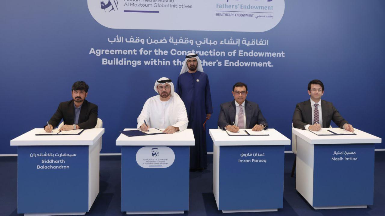 Mohammed bin Rashid attends MBRGI's signing for three endowment buildings