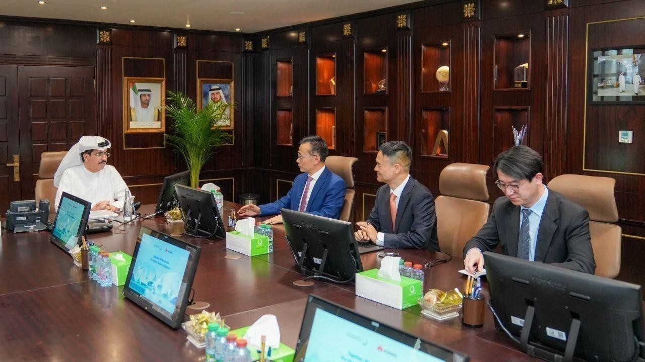 Saeed Al Tayer meets Huawei’s new Regional President to boost collaboration