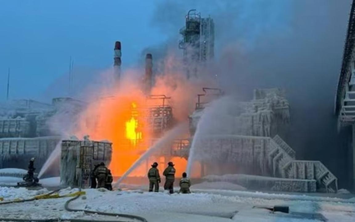 Explosions Heard, Fire Erupts at Novatek Baltic Sea Terminal