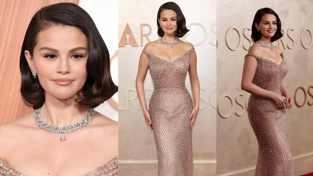 Oscars 2025: Selena Gomez stuns in Ralph Lauren gown with 16,000 glass drops