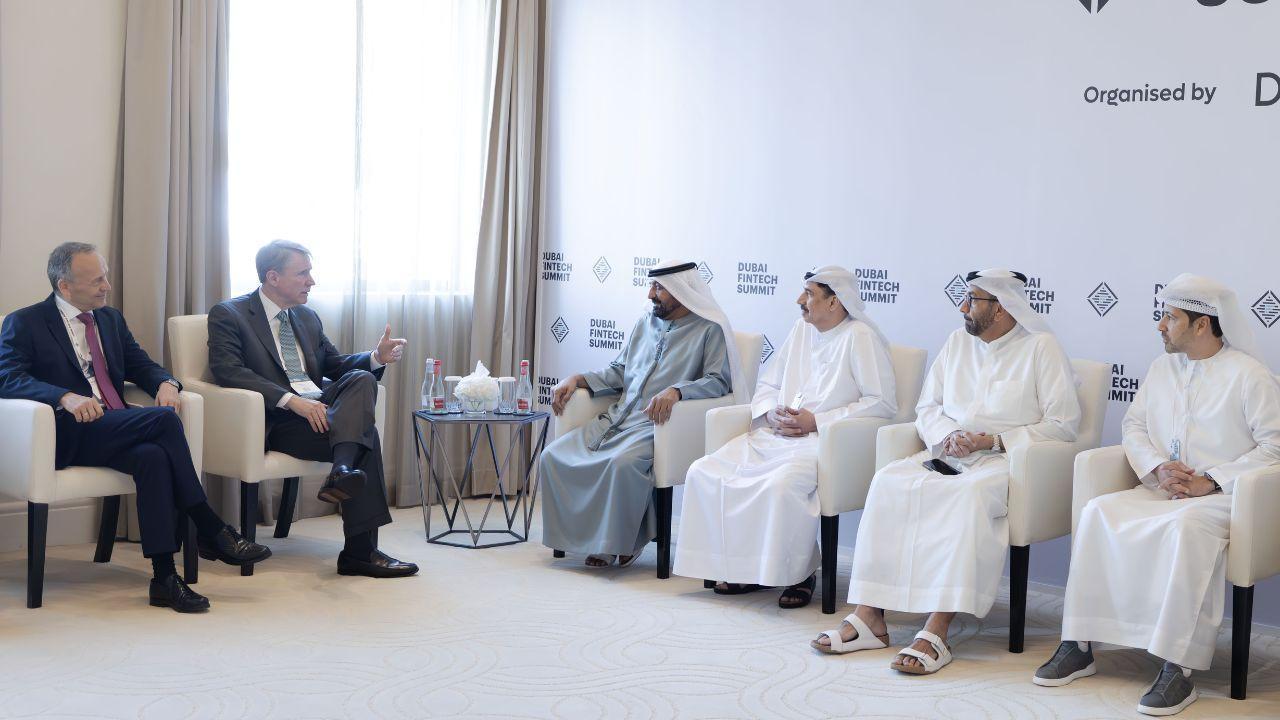 Sheikh Ahmed Meets IIF Chief at Dubai FinTech Summit 2025