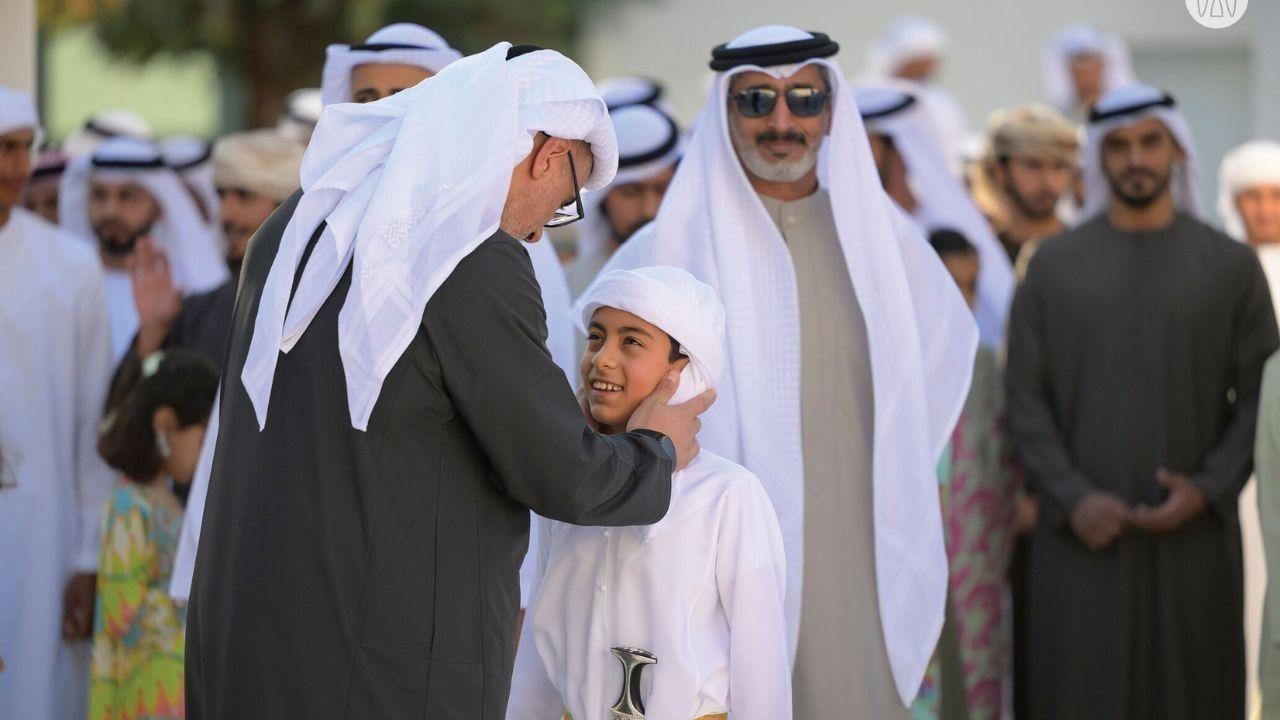 Khaled bin Mohamed bin Zayed visits Al Hosn Festival with Hamed bin Zayed