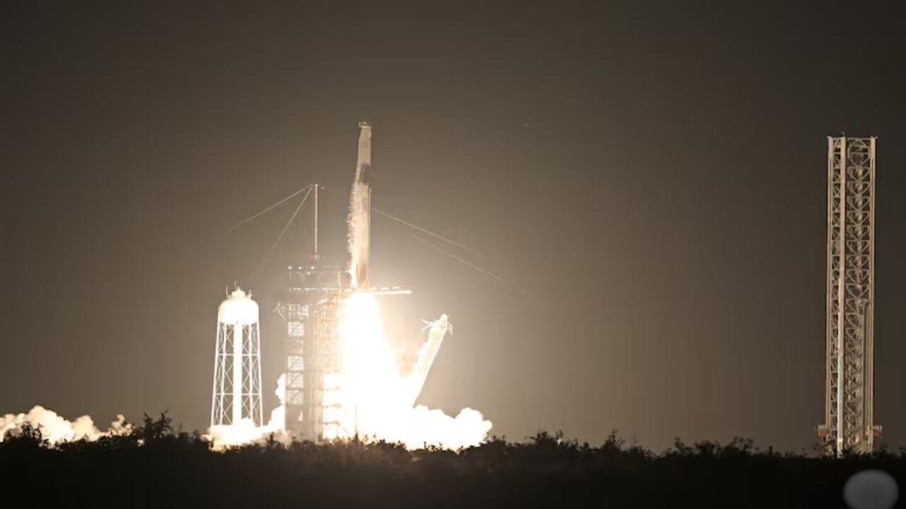 SpaceX Launches First Human Mission Over Earth's Polar Regions
