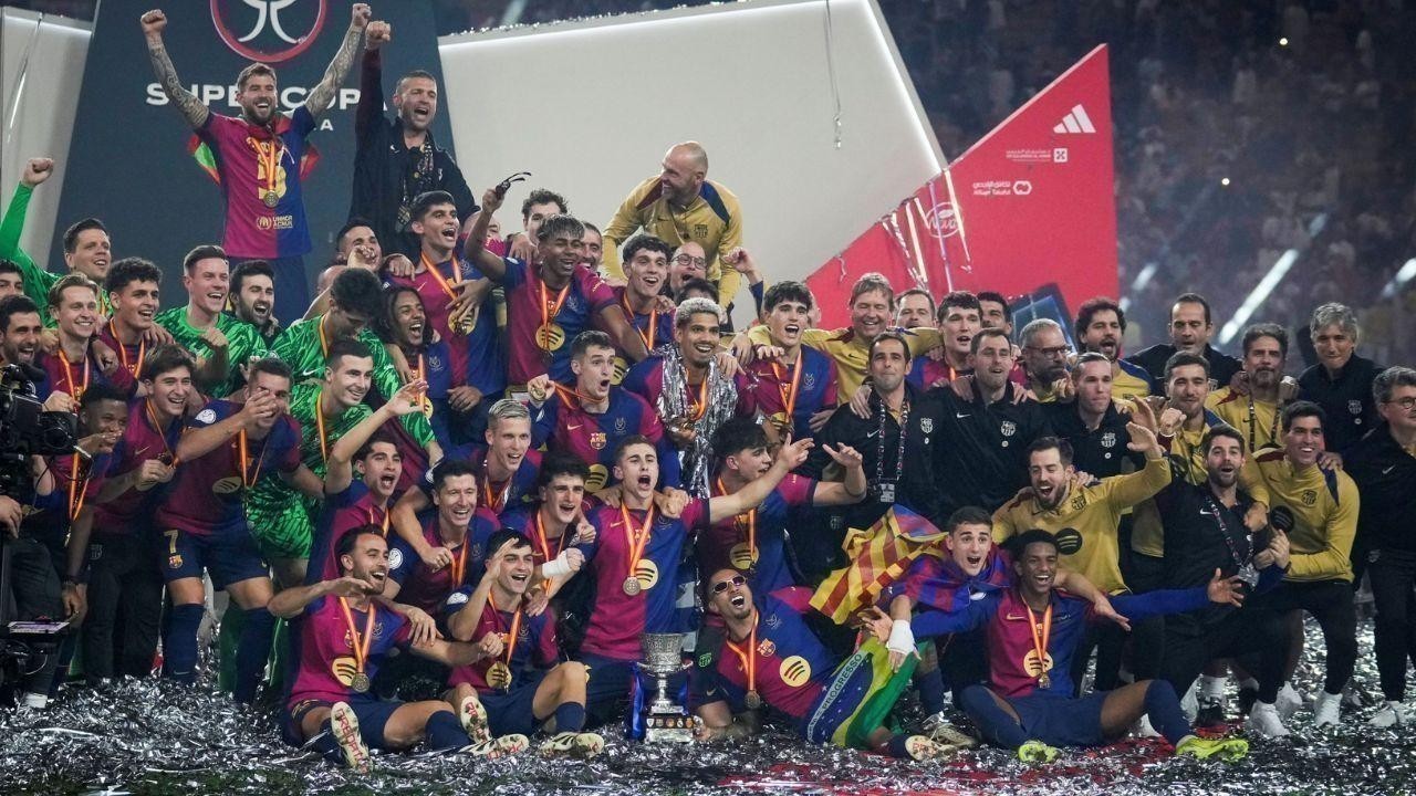 Barcelona overcomes early goal to beat Real Madrid 5-2, wins Spanish Super Cup