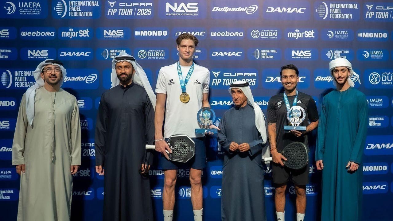 Saeed bin Maktoum crowns winners of International Padel Championship at NAS