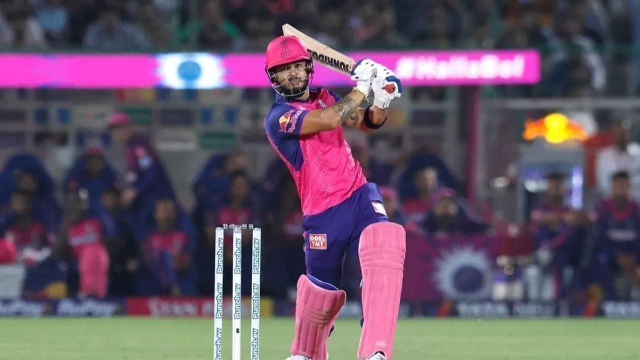 Riyan Parag's explosive finale : 3 fours, 2 sixes, 25 runs off Nortje, turning hype into hoopla.