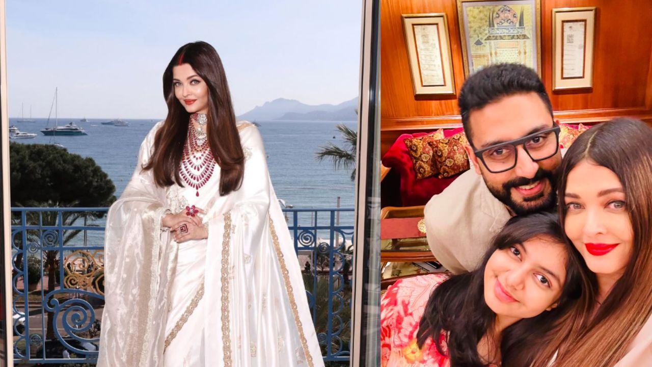Aishwarya Rai Stuns Cannes 2025 in Saree and Sindoor