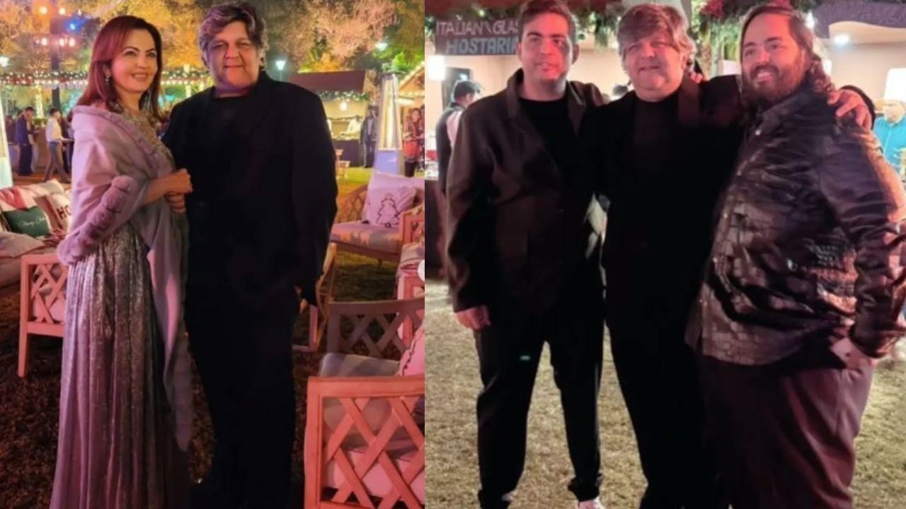 Nita Ambani stuns in gown at New Year party with Anant, Akash