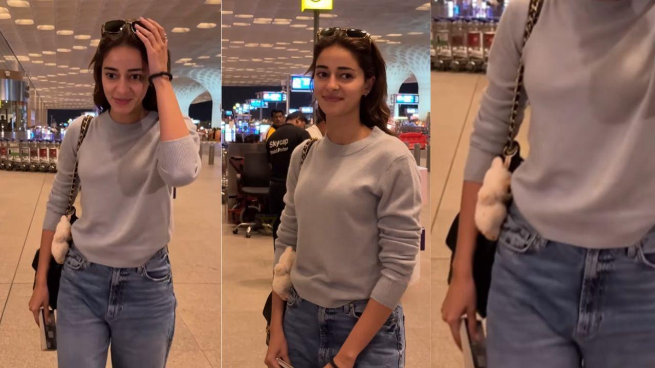 Ananya Panday’s Chic Airport Look Wins Fashion Points.