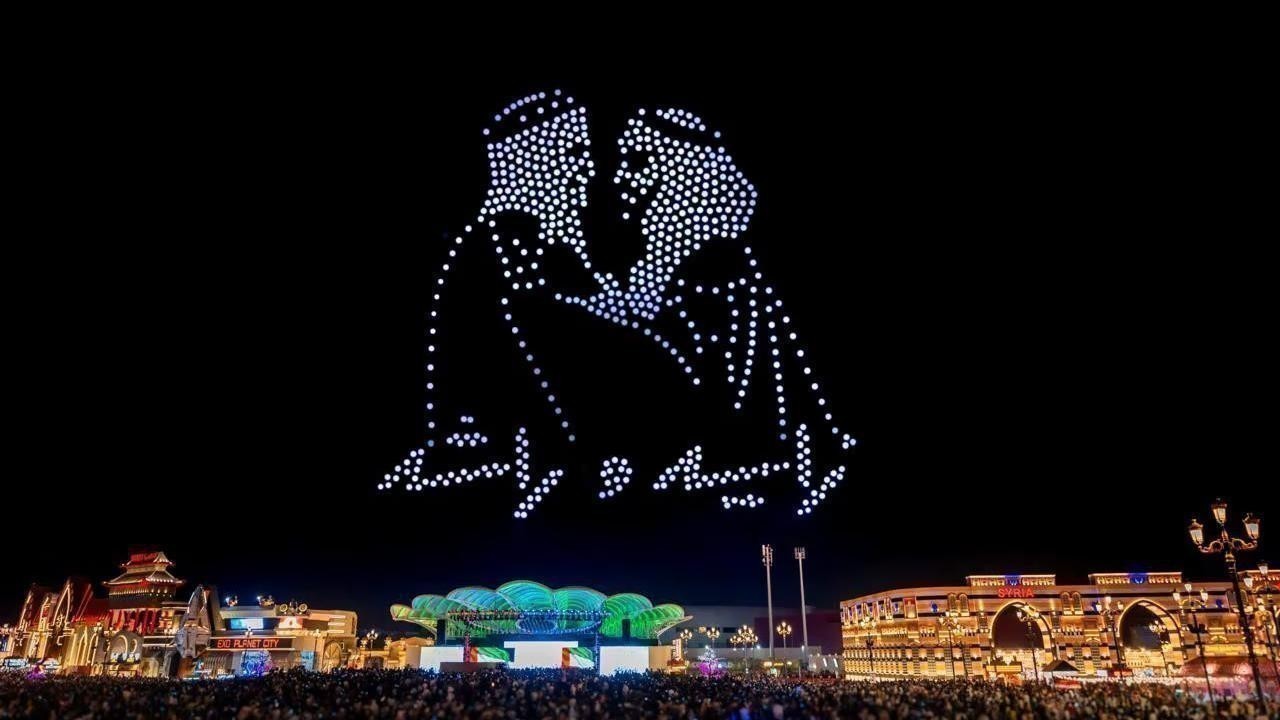 Global Village Marks UAE’s 53rd Eid Al Etihad with Historic #ZayedAndRashid Drone Show