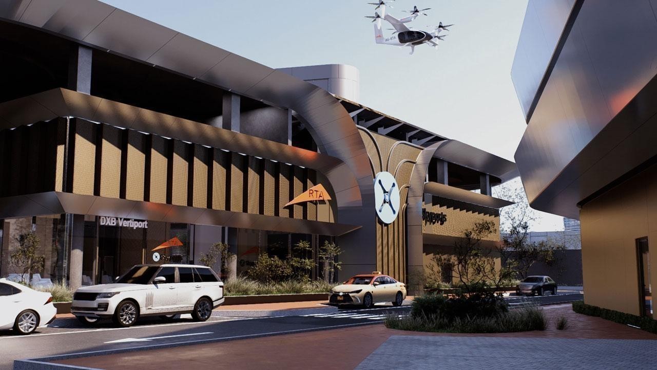 Construction of Aerial Taxi Vertiport Begins Near DXB Airport
