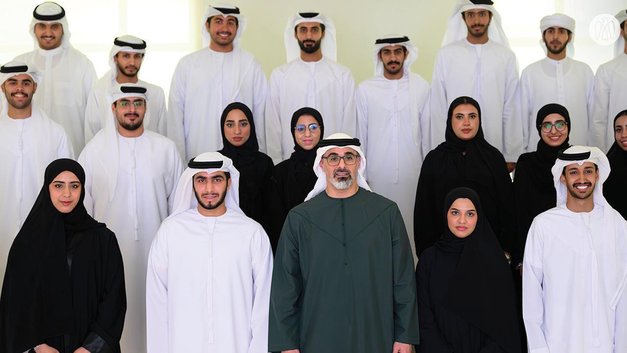 Khaled bin Mohamed bin Zayed meets Khotwa Scholarship Program Students Studying Abroad