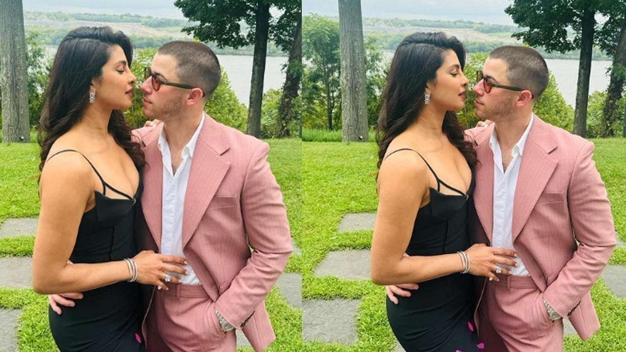 Priyanka Chopra stuns in ₹2 lakh black dress at wedding with Nick Jonas and family