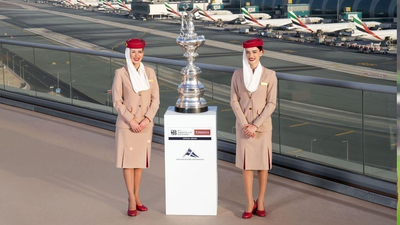 Emirates Transports America's Cup Trophy from Auckland to Barcelona for Finals