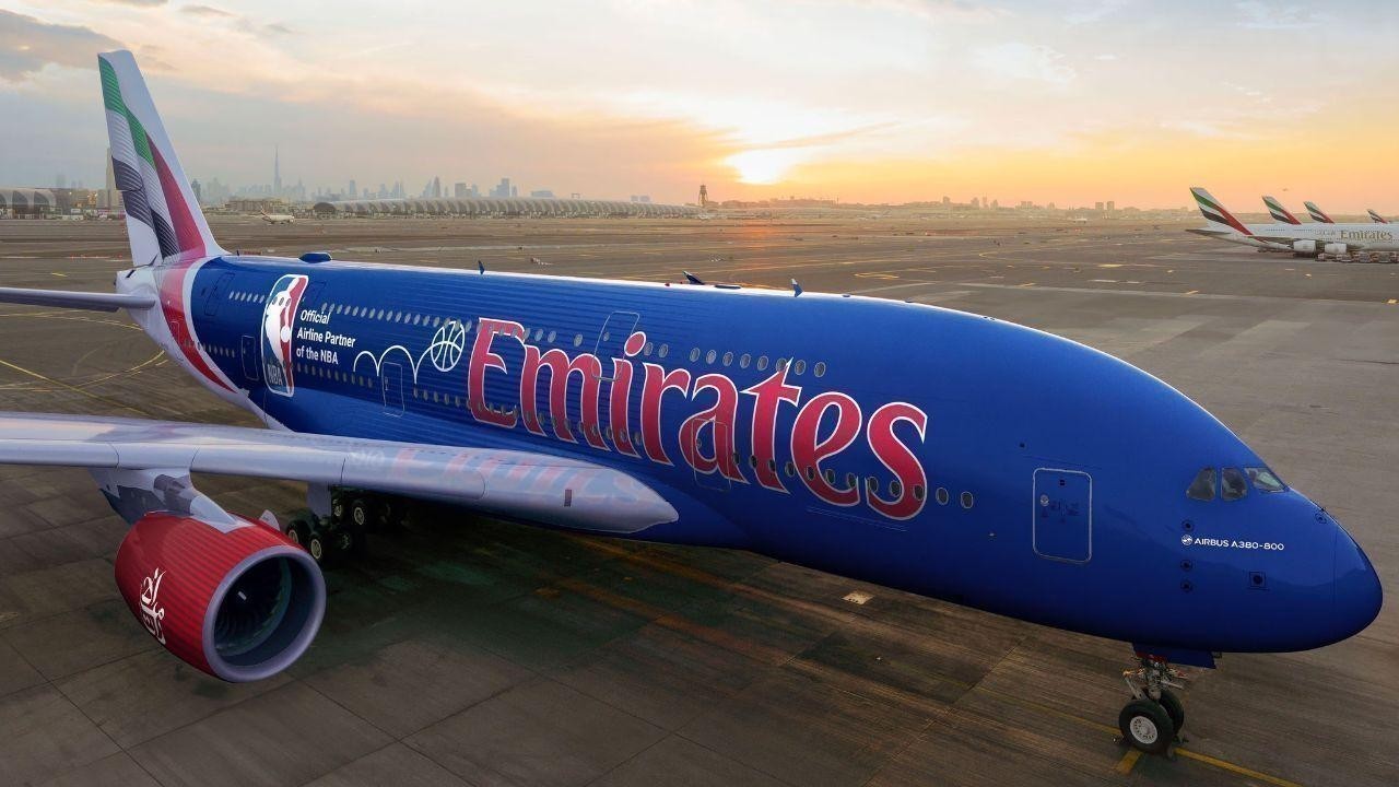 Emirates Unveils Striking NBA Livery Ahead of the Emirates NBA Cup