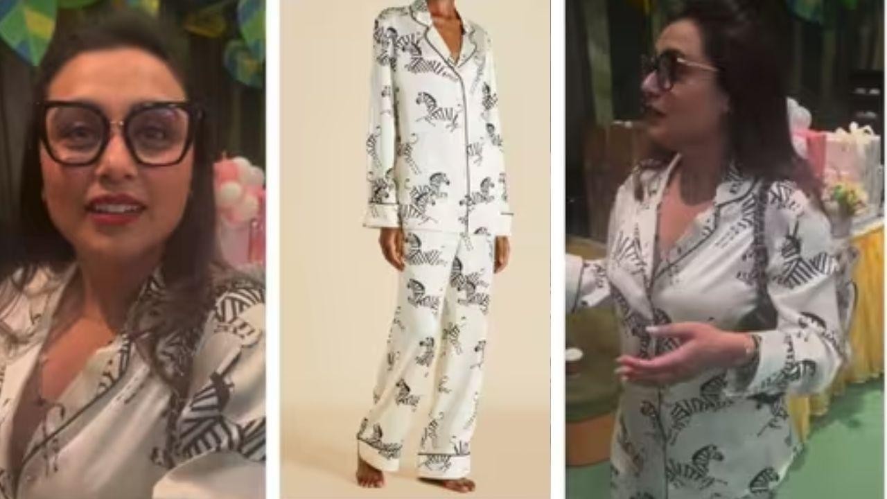 Rani Mukerji's ₹63,000 Pyjama Set for Raha's Birthday Party