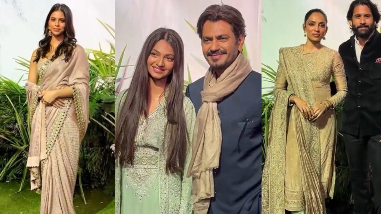 Suhana Khan in Saree, Sobhita Dhulipala in Suit at Wedding