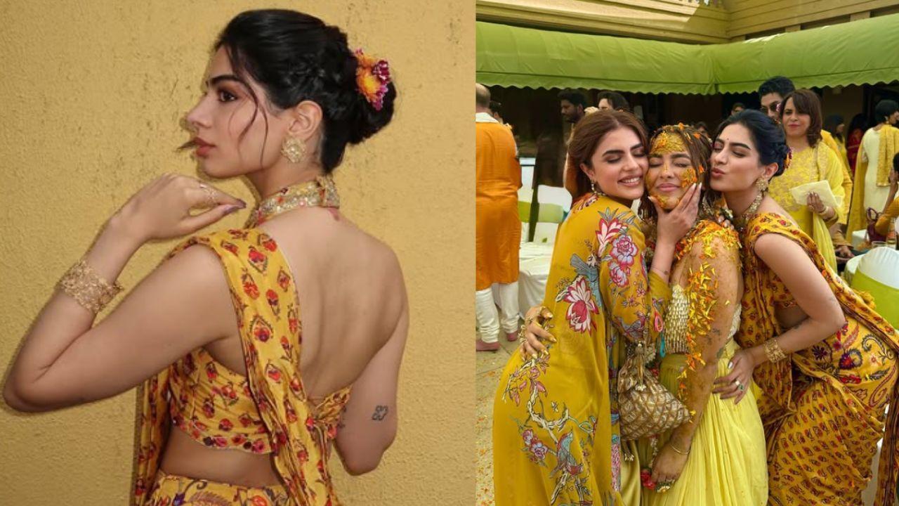 Khushi Kapoor's saree from Aaliyah Kashyap's Haldi can now be yours