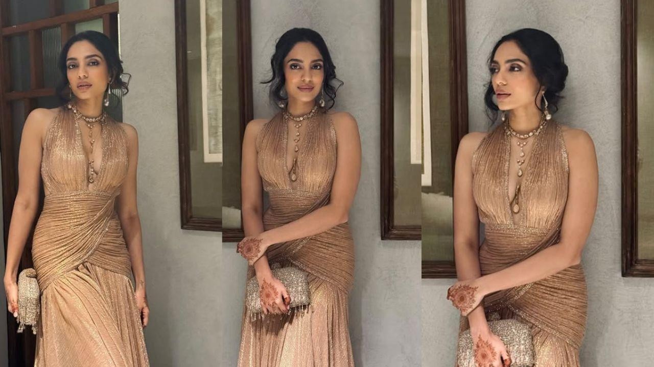 Sobhita Dhulipala Shines at Wedding Cocktail with Naga Chaitanya: Pics