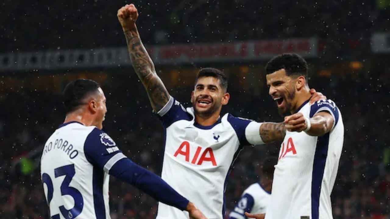 Spurs Secure Dominant 3-0 Victory Against 10-Man Manchester United