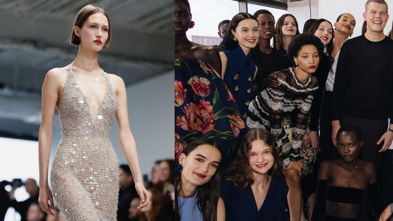 Carolina Herrera debuts fall looks atop a skyscraper at New York Fashion Week