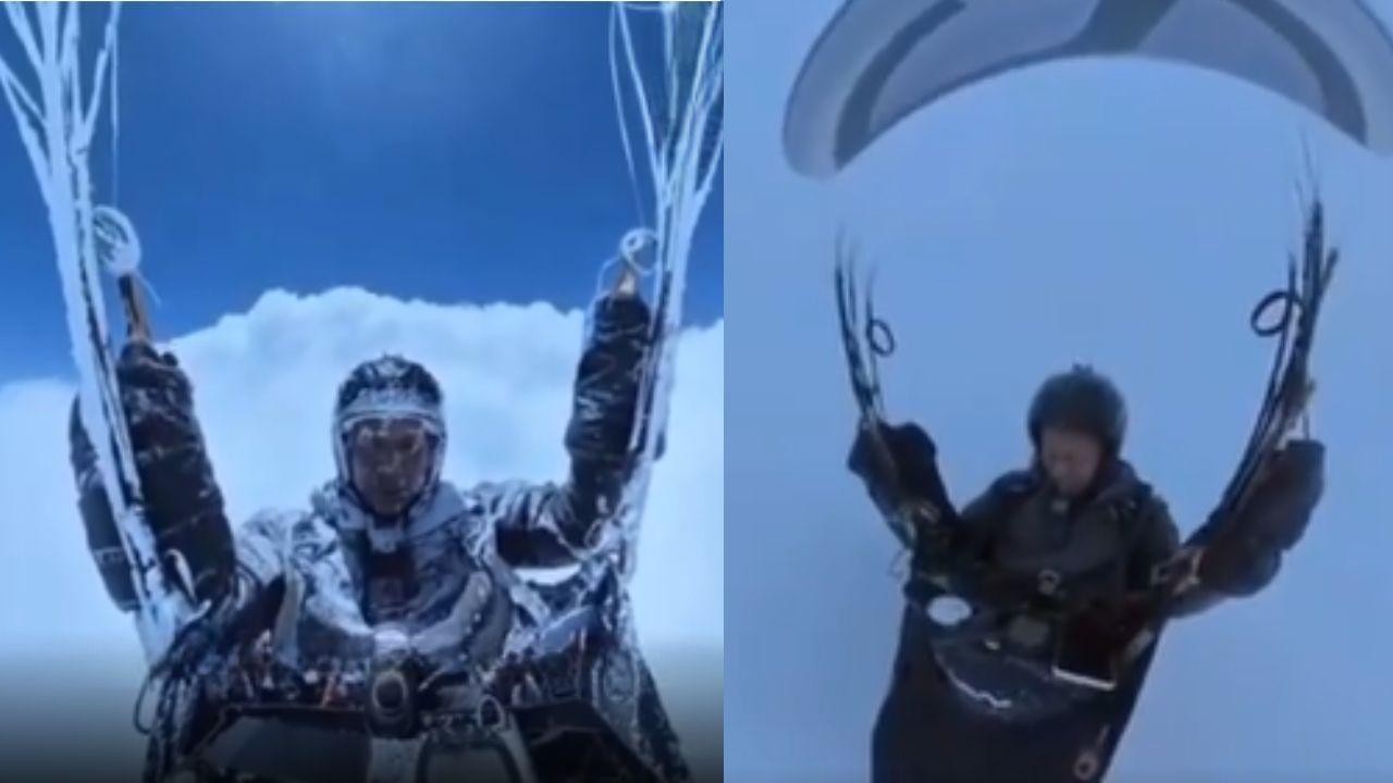 Chinese Paraglider Survives Cloud Vortex at 26,400 Ft Altitude