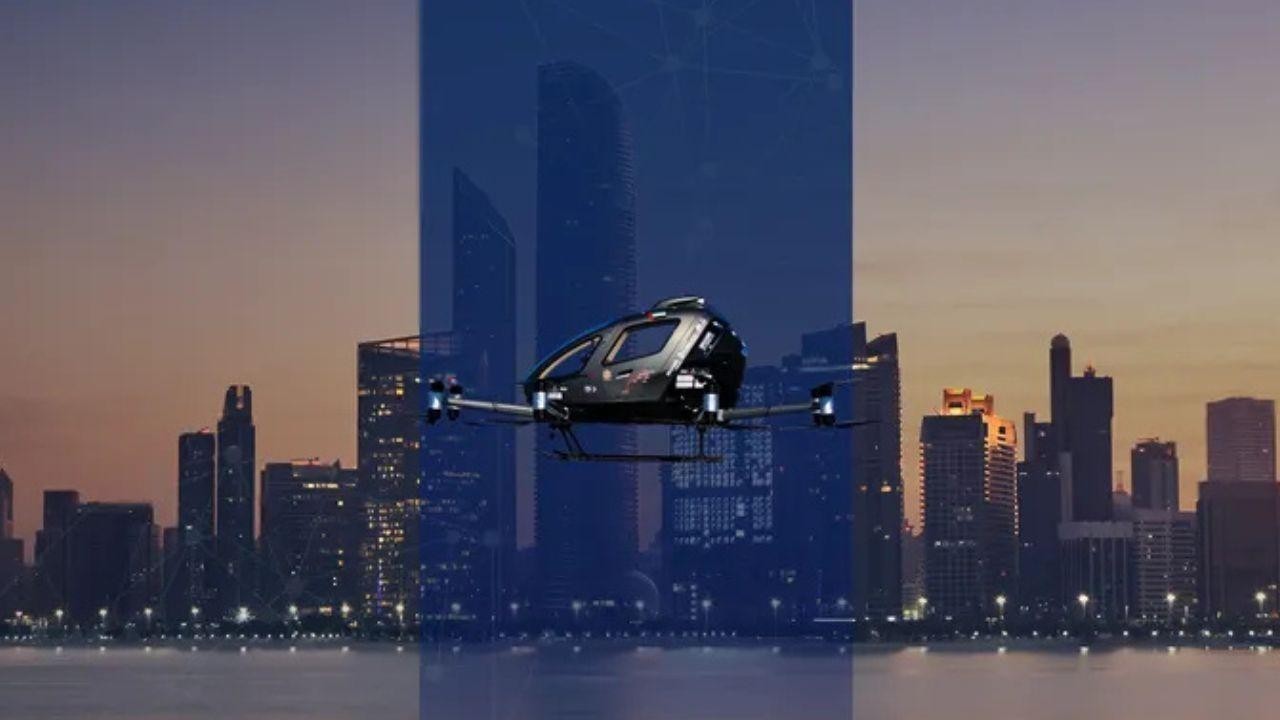 Abu Dhabi Tests Passenger eVTOL with EHang to Boost Smart Air Mobility