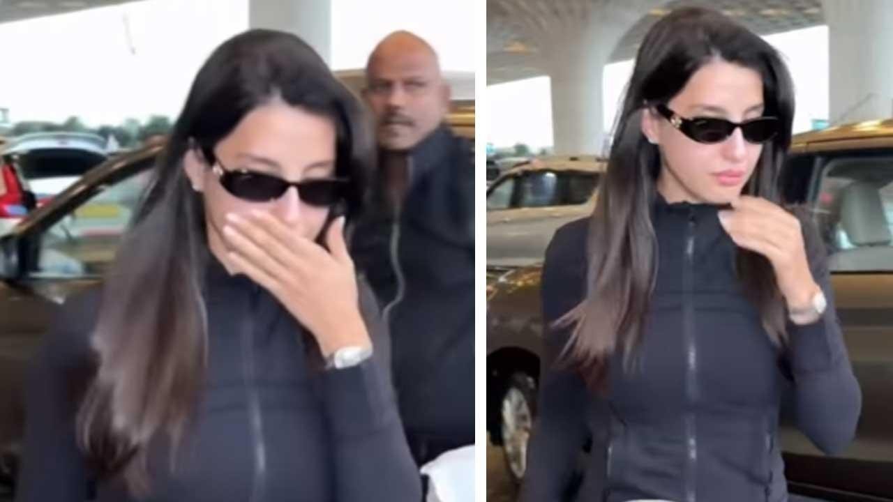 Nora Fatehi Seen Crying at Mumbai Airport Fans Deeply Worried