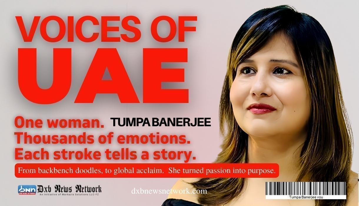Voices Of UAE - One woman. Thousands of emotions. Each stroke tells a story.