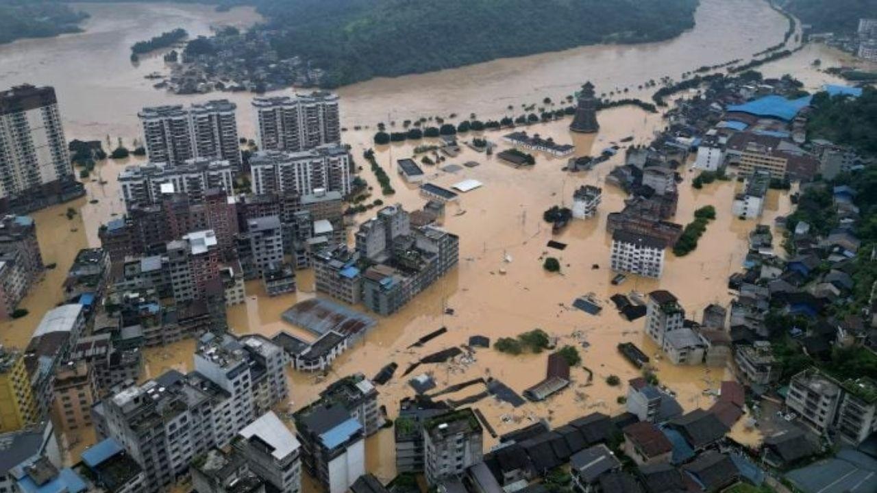 Storms Pour Nearly Year’s Rainfall On China’s Baoding City