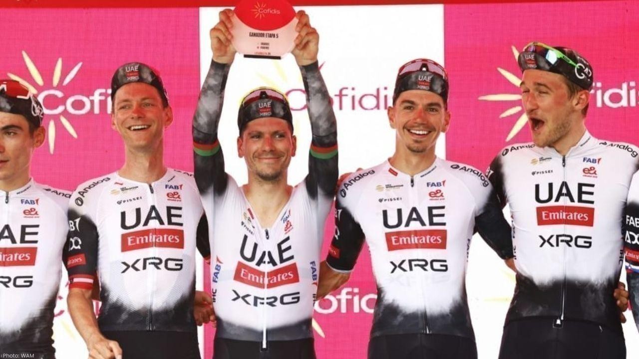 UAE Team Emirates-XRG Wins Stage 5 Time Trial at Vuelta